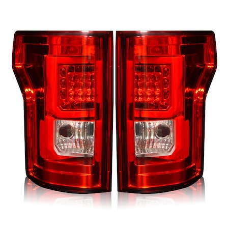 Winjet Led Tail Light - Chrome / Red CTWJ-0440-CR